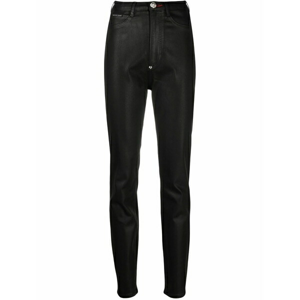 フィリッププレイン レディース デニムパンツ ボトムス High-waist jeggings Black｜asty