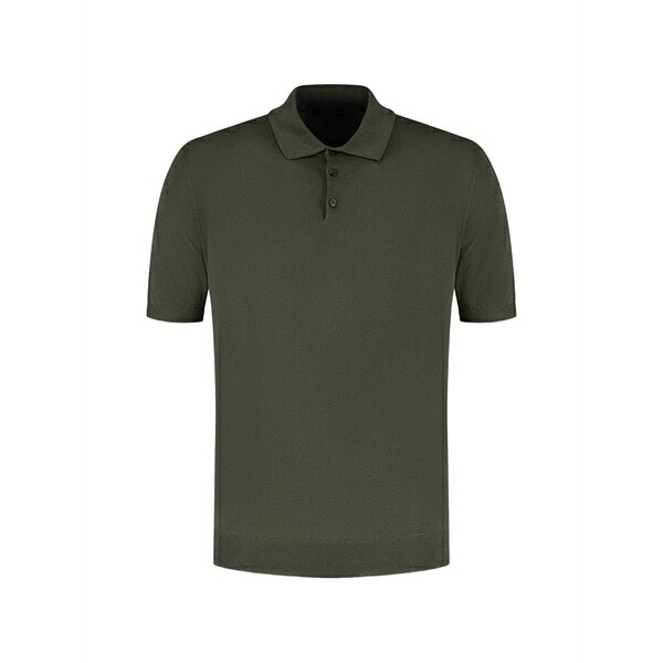 ザノーネ メンズ ポロシャツ トップス Short-sleeve polo shirt Green|asty