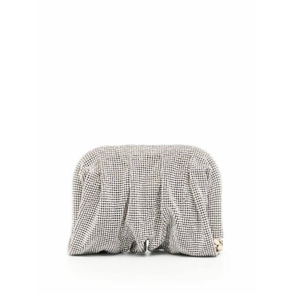 ベネデッタベルジッチーズ レディース クラッチペダル御徒面子 御徒面子 Strass-embellished clutch bag Silver