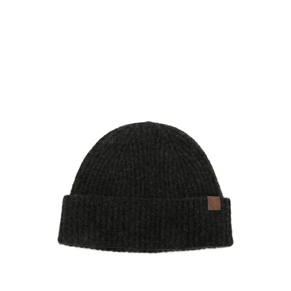 イレブンティ メンズ 鳥打ち帽 付属物 Ribbed-knit beanie hat  Grey