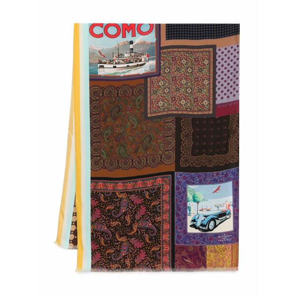 ピエール＝ルイ・マシア レディース えり巻き・袈裟・えり巻き 付属品 Patchwork paisley scarf Brown