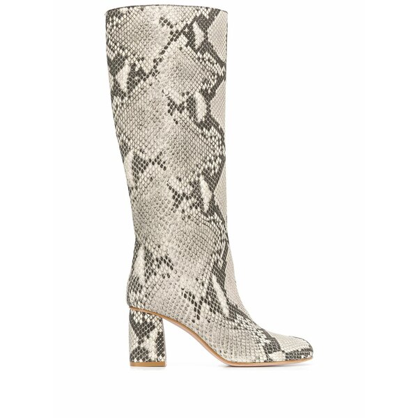 レッドヴァレンティノ レディース ブーツ シューズ Snakeskin-effect boots Neutrals
