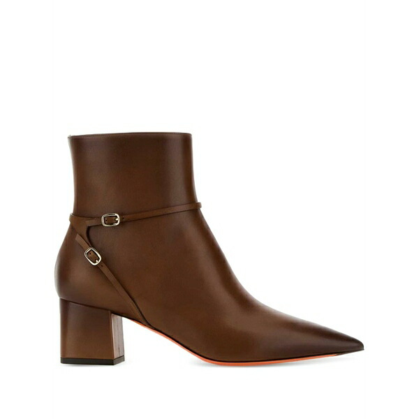 サントーニ レディース ブーツ シューズ 60粍 blondie pointed-toe leather boots Brown