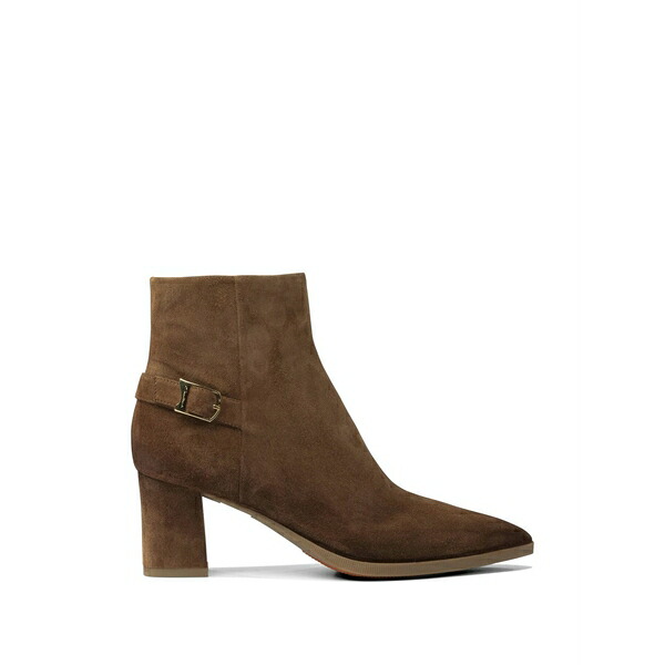 サントーニ レディース ブーツ シューズ Buckle suede boots Brown|asty
