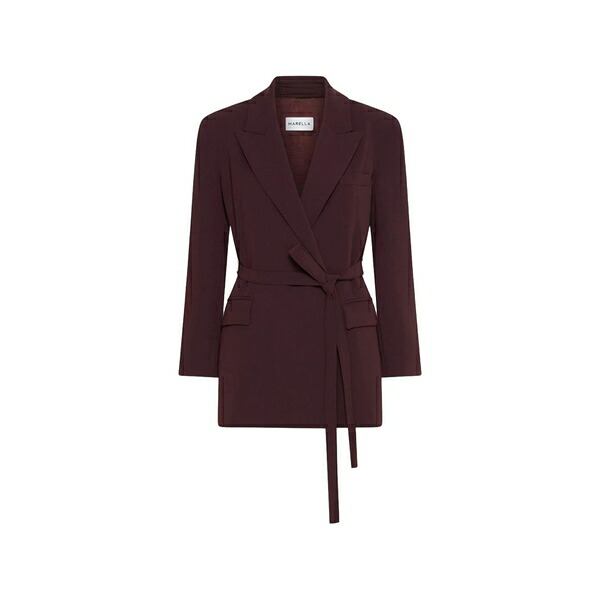 マレーラ レディース 上衣＆上衣 アウター Belted blazer Red レディースファッション-コート・ジャケット