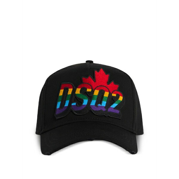 ディースクエアード メンズ 帽子 アクセサリー Be proud baseball cap Black｜asty