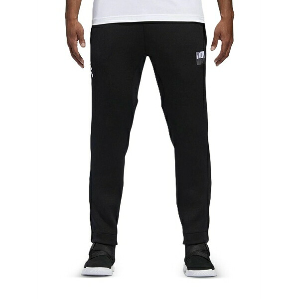 アディダス メンズ カジュアルパンツ ボトムス harden 3 basketball track pants Black|asty