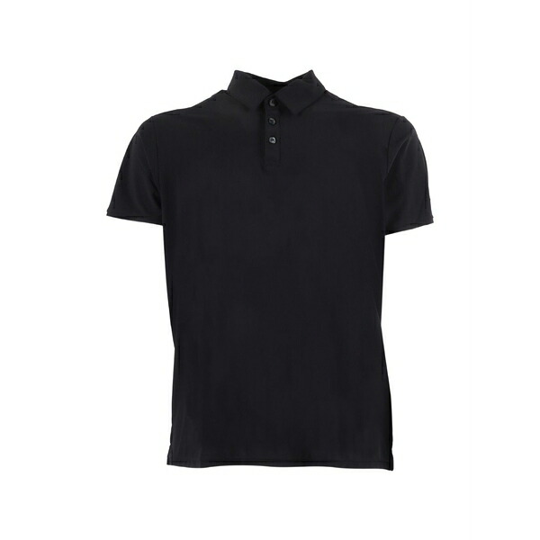 アールアールディ メンズ スポーツシャツ トップス Square polo shirt Black