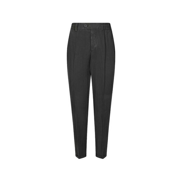 PTトリノ メンズ カジュアルパンツ ボトムス Herringbone pleated trousers Grey