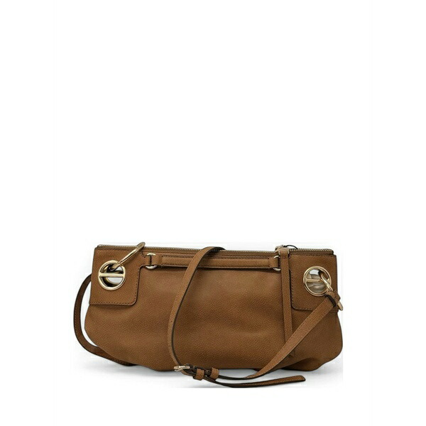 ボルボネーゼ レディース ショルダーバッグ バッグ Small london crossover ring shoulder bag Brown｜asty