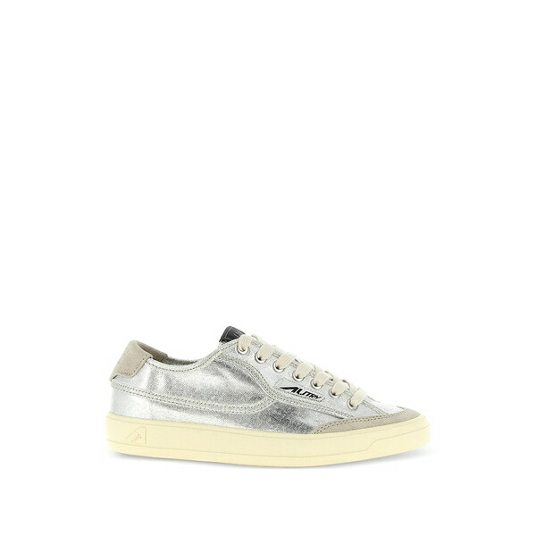 オートリー レディース スニーカー シューズ Windscape metallic suede windscape sneakers Silver｜asty