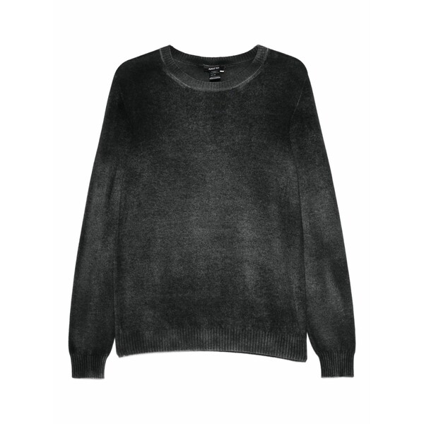 アヴァントワ メンズ 編み物\u0026プルオーバー アウター Crew-neck brushed sweater Black