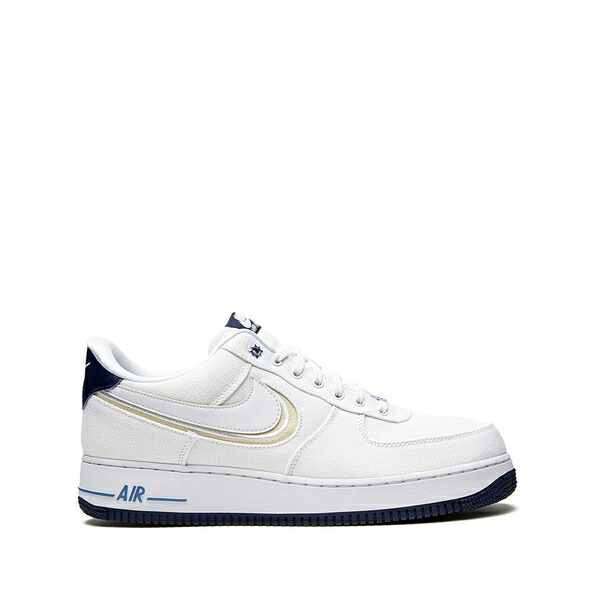 ナイキ メンズ スニーカー シューズ Air force 1 prm "white/white fossil/blue void" sneakers White|asty