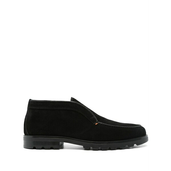 サントーニ メンズ ブーツ シューズ Suede boots Black