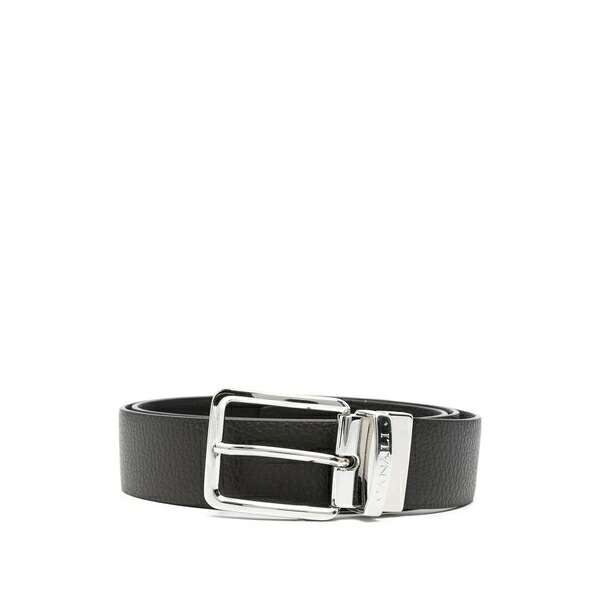 カナーリ メンズ 三尺帯 添え物 Grained buckle belt Brown