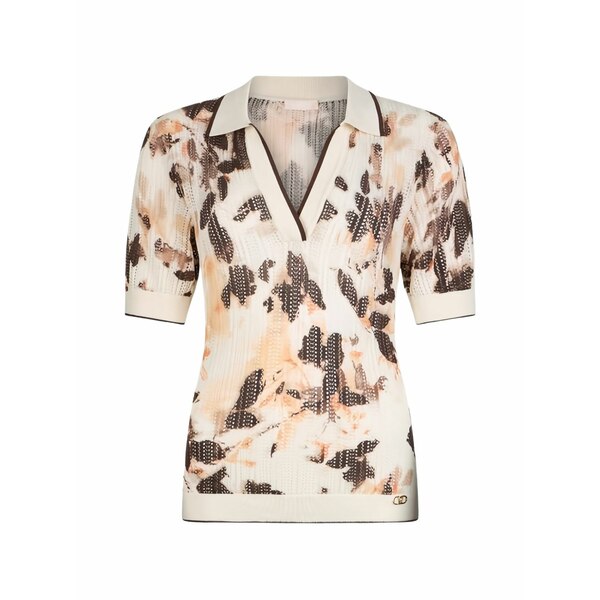 リュージョー レディース Tシャツ トップス Floral t-shirt Neutrals｜asty