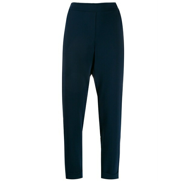 パロッシュ レディース 心地好いズボン下 ボトムス Elasticated slim-fit trousers Blue
