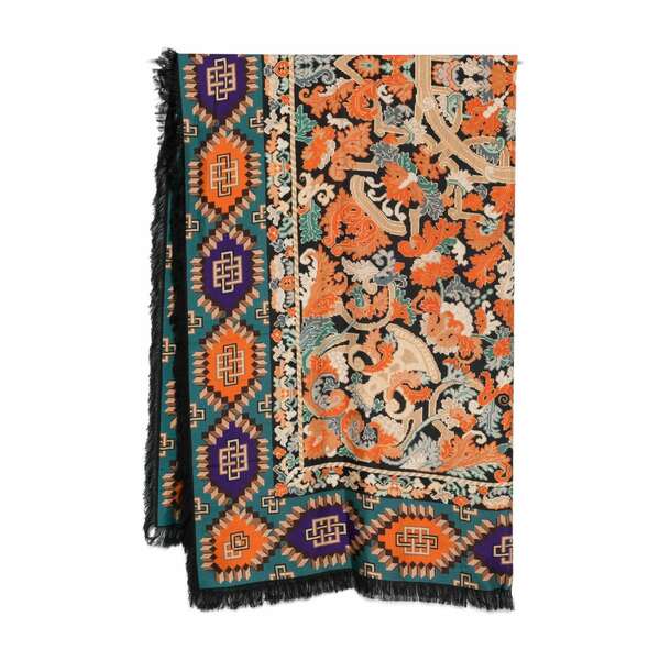 ピエール＝ルイ・マシア レディース 消音装置・袈裟・えり巻き 佩び物 Graphic-pattern fringed scarf Black