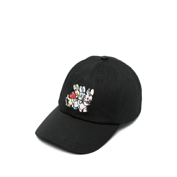 ケンゾー メンズ 帽子 アクセサリー Embroidered cap Black｜asty