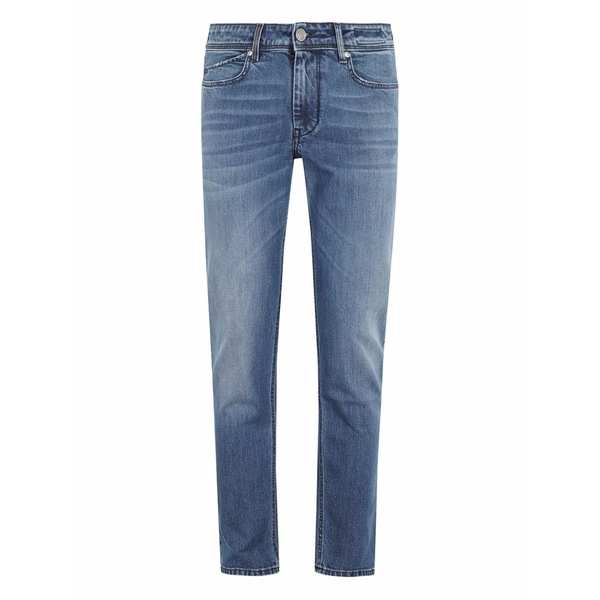 レアッシュ メンズ ジーンズズボン下 ボトムス Faded straight-leg jeans Blue