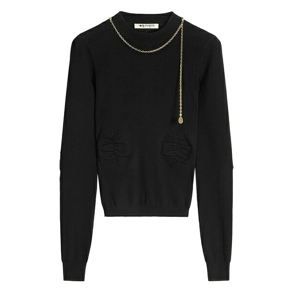 ポーツ 1961 レディース Tシャツ トップス Chain-embellished top -|asty