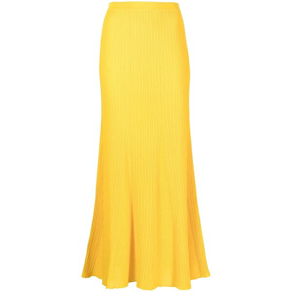 ガブリエラ ハースト レディース スカート ボトムス High-waisted wool skirt Yellow｜asty