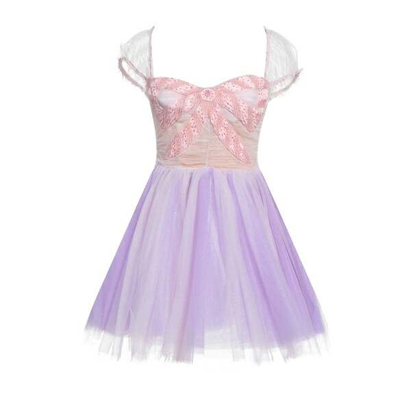 【送料無料】 エリザベスフランキ レディース ワンピース トップス Mini dresses Purple