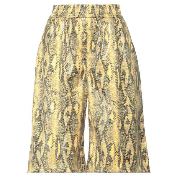 【送料無料】 エムエスジイエム レディース カジュアルパンツ ボトムス Pants Yellow