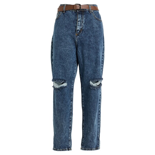 【送料無料】 ハブワン レディース デニムパンツ ボトムス Jeans Blue|asty
