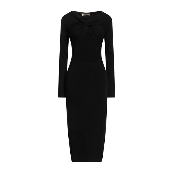 【送料無料】 エーケプ レディース ワンピース トップス Midi dresses Black