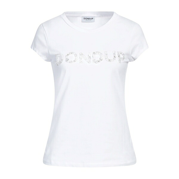 【送料無料】 ドンダップ レディース Tシャツ トップス T-shirts White