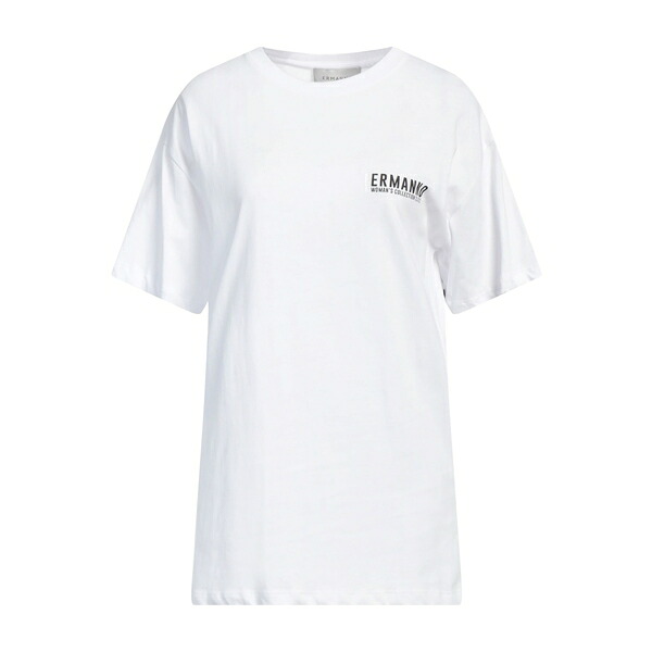 【送料無料】 エルマンノ フィレンツェ レディース Tシャツ トップス T-shirts White