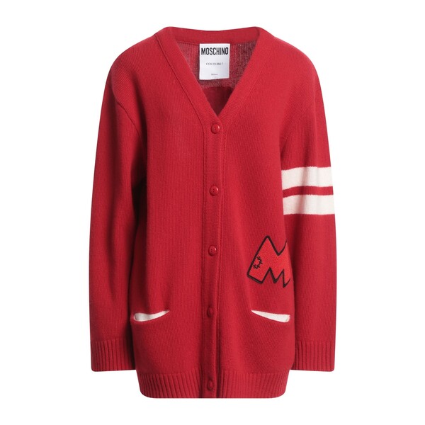 【送料無料】 モスキーノ レディース カーディガン アウター Cardigans Red｜asty