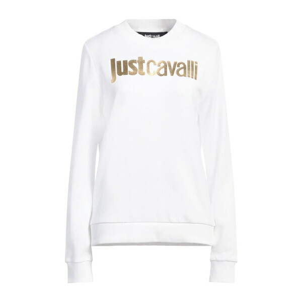 【貨物輸送無料】 ロベルトカヴァリ レディース パーカー・スウェットシャツ アウター Sweatshirts White