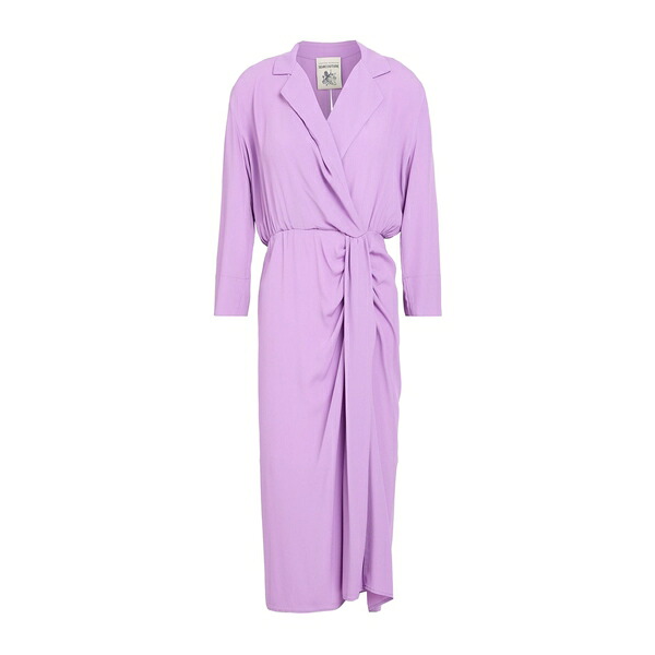 【送料無料】 セミクチュール レディース ワンピース トップス Midi dresses Purple