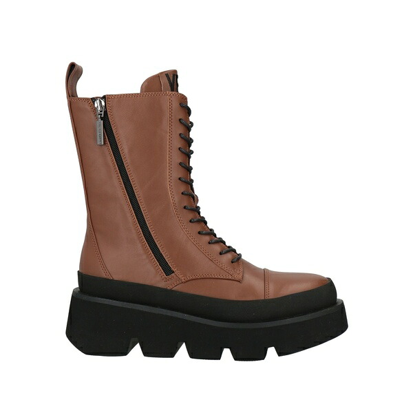 【送料無料】 エマヌエーレ ヴェー レディース ブーツ シューズ Ankle boots Brown｜asty 21,735円