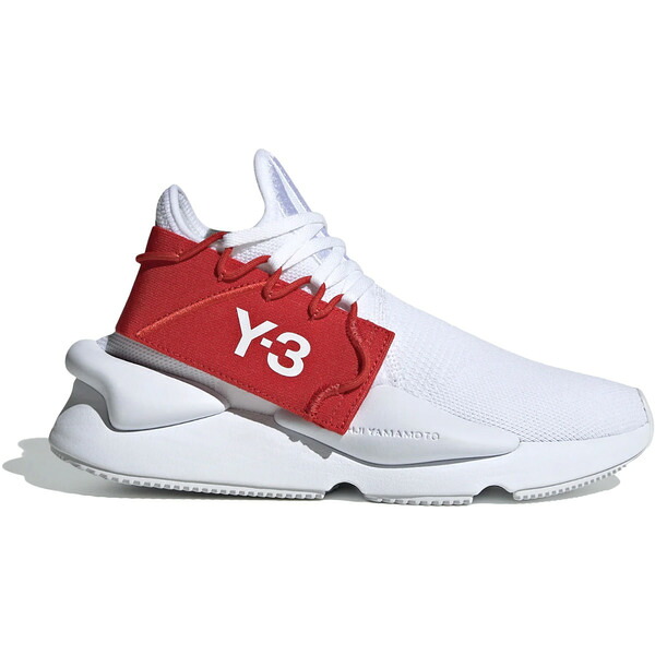 adidas アディダス メンズ スニーカー 【adidas Y-3 Kaiwa Knit Cloud White Red】 サイズ US_10.5(28.5cm) Cloud White/Cloud White/Red｜asty