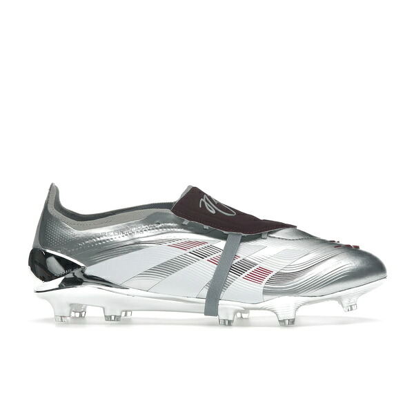 adidas アディダス メンズ スニーカー  【adidas Predator Elite Foldover Tongue FG Jude Bellingham Chrome Dream】  大いさ US_10.5(28.5糎) Silver Metallic/Legend Burgundy/Maroon 靴-メンズ靴