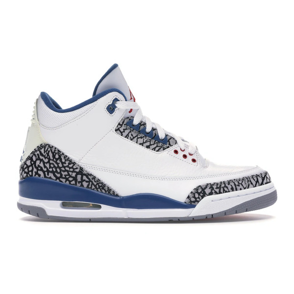 Jordan ジョーダン メンズ スニーカー  【Jordan 3 Retro True Blue (2009)】  大きさ US_8.5(26.5珊) White/Cement Grey-True Blue