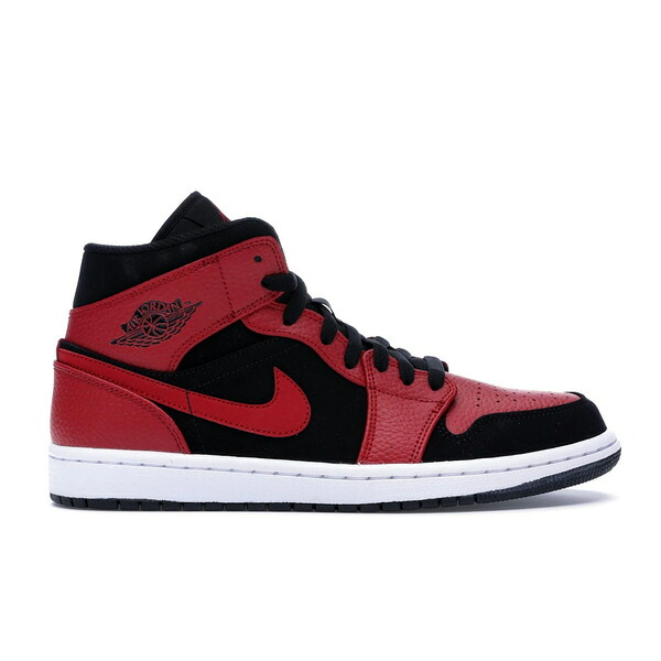 Jordan ジョーダン メンズ スニーカー  【Jordan 1 Mid Reverse Bred】  大きさ US_11.5(29.5糎) Black/White-Gym Red