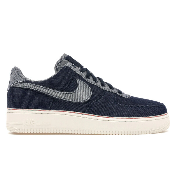 Nike ナイキ メンズ スニーカー  【Nike Air Force 1 Low 3x1 Denim Raw Indigo】  大きさ US_8(26.0珊) Raw Indigo/Raw Indigo-Dark Obsidian-Total Orange-Summit White