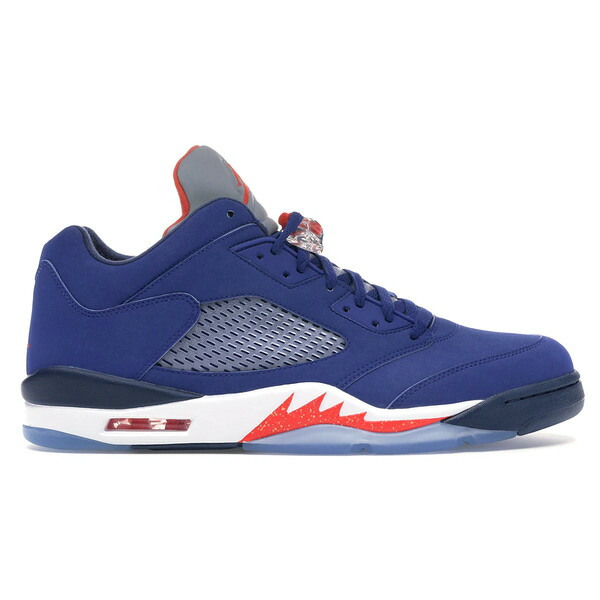 Jordan ジョーダン メンズ スニーカー  【Jordan 5 Retro Low Knicks】  大きさ US_M_13 Deep Royal Blue/Team Orange-Midnight Navy-Atomic Red