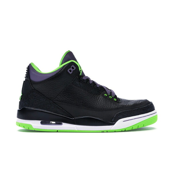 Jordan ジョーダン メンズ スニーカー  【Jordan 3 Retro Joker】  大いさ US_9(27.0糎) Black/Electric Green/Cayanne/Purple/White