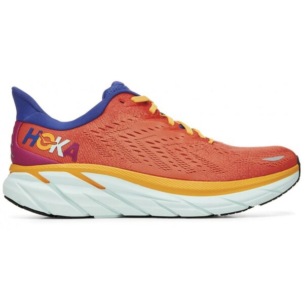 Hoka One One ホカオネオネ メンズ スニーカー 【Hoka One One Clifton 8 Fiesta Orange Purple】 サイズ US_10.5(28.5cm) Fiesta/Bluing|asty