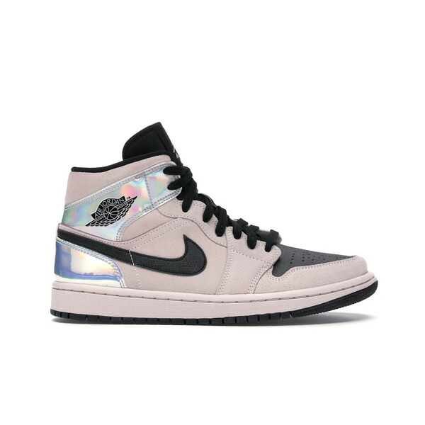 Jordan ジョーダン レディース スニーカー 【Jordan 1 Mid Dirty Powder Iridescent (Women's)】 サイズ US_W_11.5 Barely Rose/Black-Black-Multi-Color｜asty