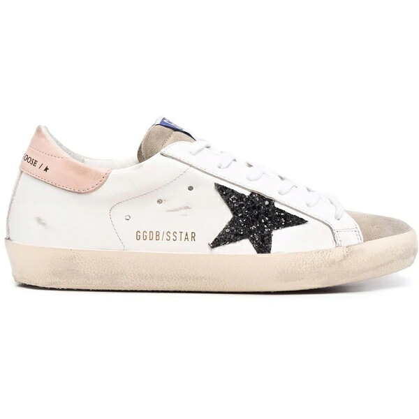 Golden Goose ゴールデングース レディース スニーカー  【Golden Goose Super-Star White Black Glitter (Women\u0027s)】  大きさ US_W_10 Black/White/Pink