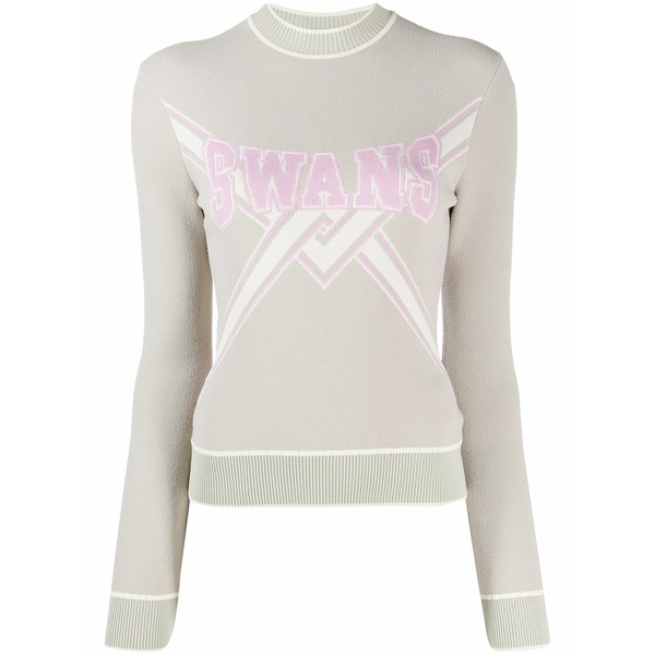 象牙色 レディース 編み物\u0026ティーシャツ アウター Swans knitted sweater Neutrals