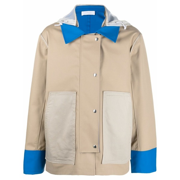 ヘルムート ラング メンズ ジャケット＆ブルゾン アウター Colour-block single-breasted jacket Neutrals｜asty
