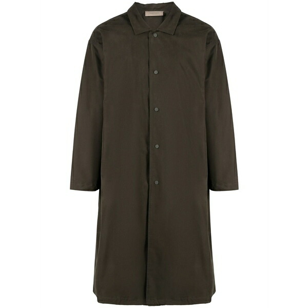 エフオージーエッセンシャルズ メンズ コート アウター Cotton long coat Black