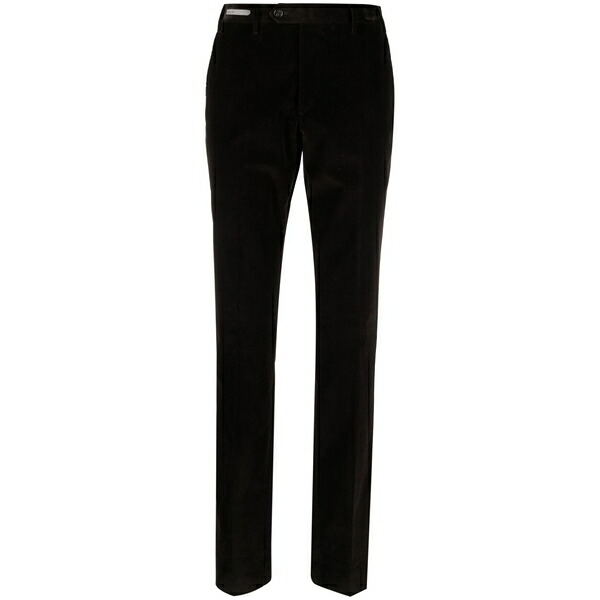 コルネリアーニ メンズ 心地好いズボン下 ボトムス Corduroy straight-leg trousers Brown